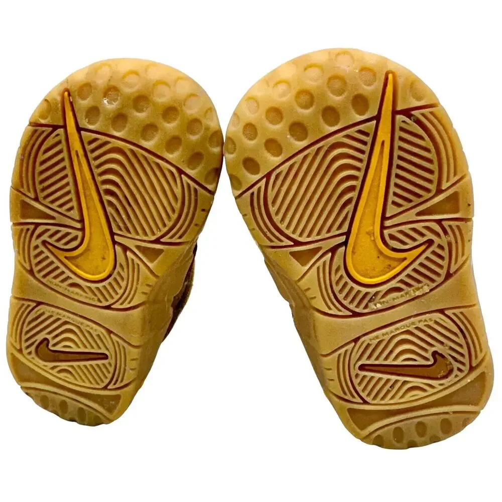 Nike‎ Air More Uptempo (TD) 'Wheat' Kids' Shoes Sneakers DQ4715-700 Size 5 C